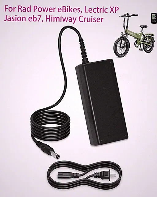 54.6V Adapter for Hiboy Rad Power eBikes,Lectric XP,Jasion eb7,Himiway Cruiser