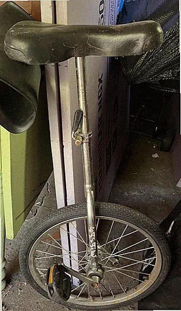 Black and Silver Unicycle