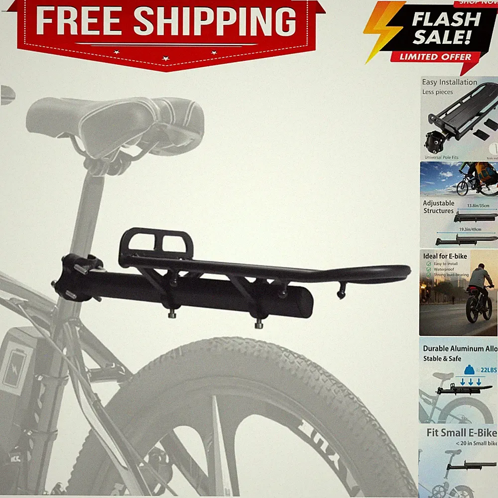 Fat Tire Bike Rack and Electric Bike Rack, Parrilla para Bicicletas Trasera,...